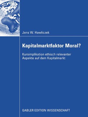 cover image of Kapitalmarktfaktor Moral?
